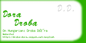 dora droba business card